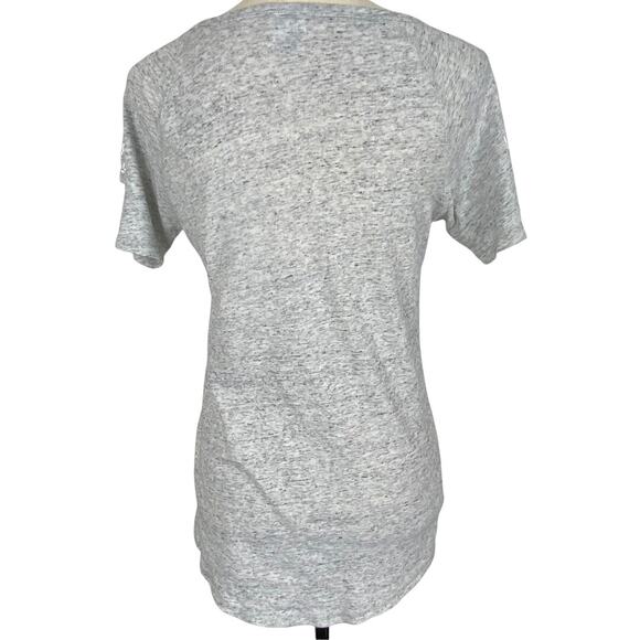 PINK Victorias Secret Logo T-Shirt Short Sleeve Top Light Gray Womens Sz XS - Picture 3 of 9